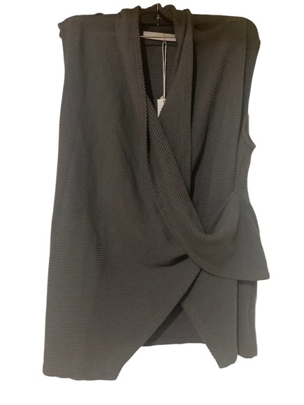 Mickey & Jenny Sz L Green Cotton Sleeveless Sweater Sz L NWT - Picture 2 of 3